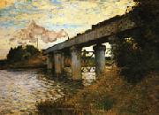 Claude Monet The Railway Bridge at Argenteuil USA oil painting reproduction